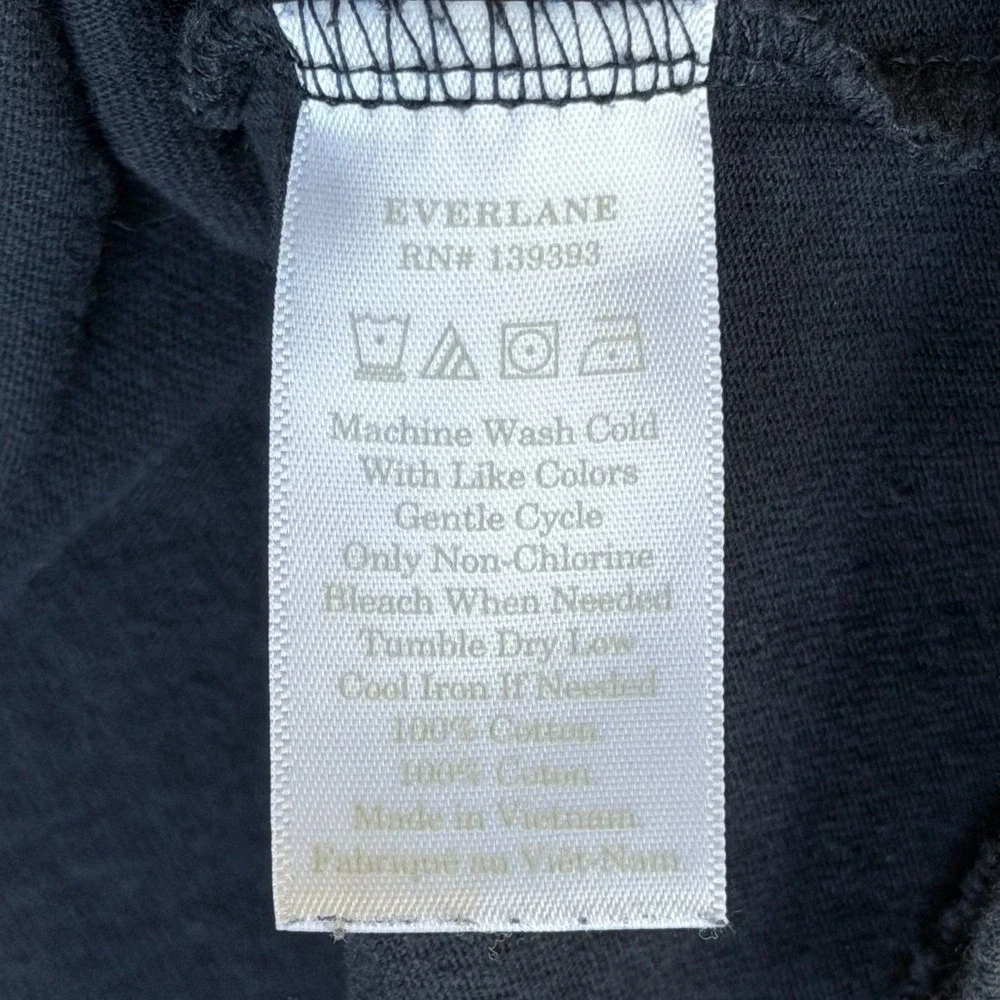 Everlane Men XXL Navy Blue 100% Cotton Short Sleeve Pocket T-Shirt Basic Tee - Picture 3 of 6